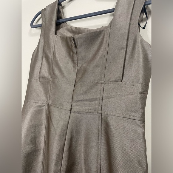 Calvin Klein Taupe Metallic Mini Cocktail Dress 6 - Picture 12 of 13